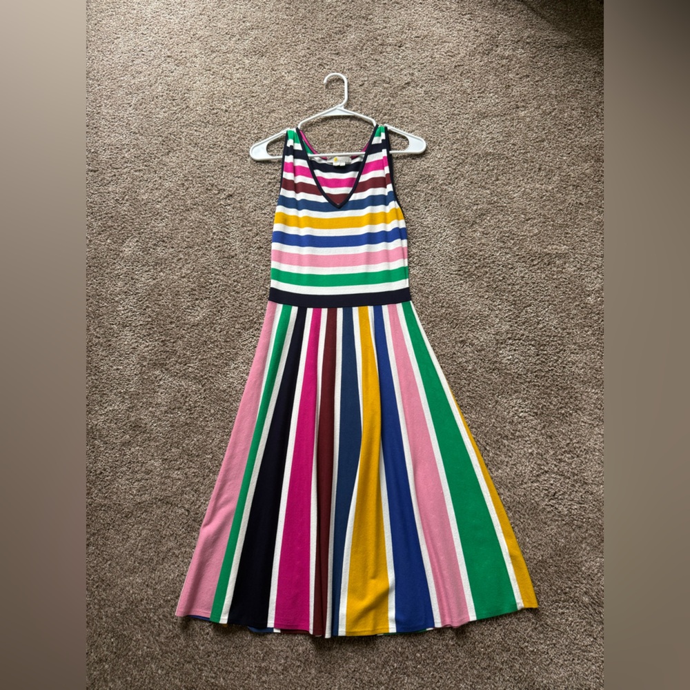 Boden Multicolor Striped Sleeveless Maxi Dress